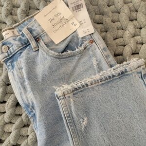 Abercrombie 90's straight ultra high rise NWT